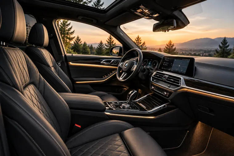 Interior results: spotless seats, dash and console